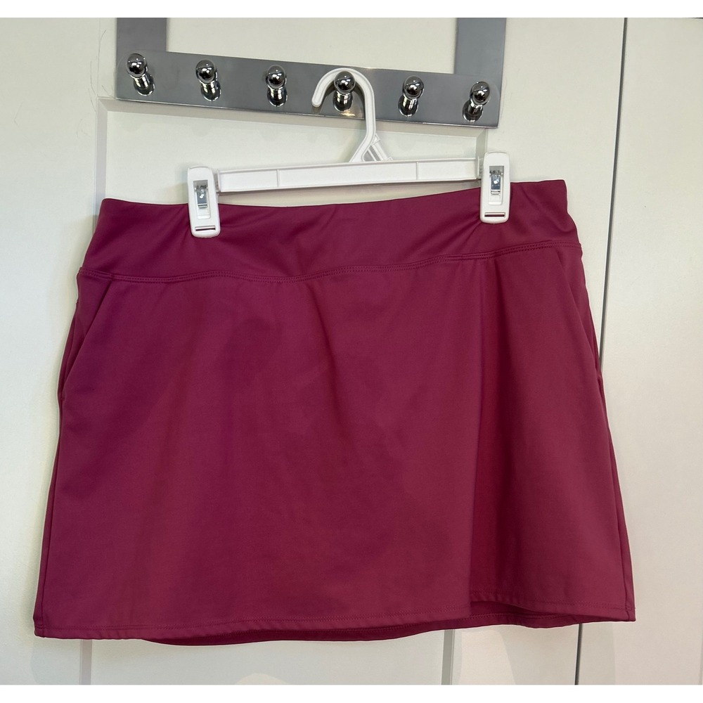 Tommy Bahama Golf Skort Womens XL‎ Berry Pink Performance Active Skirt Pockets